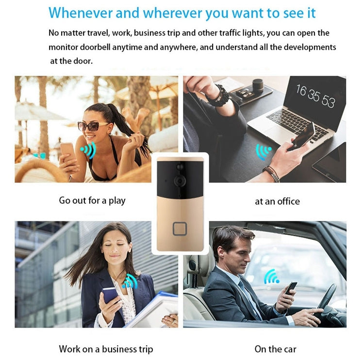 VESAFE Home VS-M2 HD 720P Security Camera Smart WiFi Video Doorbell Intercom, Support TF Card & Night Vision & PIR Detection APP for IOS and Android, VS-M2 VESAFE Home VS-M2 HD 720P Security Camera Smart WiFi Video Doorbell Intercom, Support TF Card & Night Vision & PIR Detection APP for IOS and Android, VS-M2